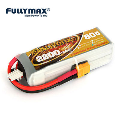 la batterie plate de chargeur de Rc de cellules de 22.2V 6s 2200mah Lipo 6 emballe la batterie au lithium de voiture de Rc