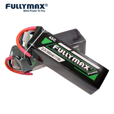 Batterie 22.2v d'avion de Rc de batteries de la batterie 45c Lipo de la batterie 5000mah Lipo de polymère de lithium