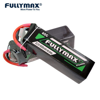Batterie Lipo 45C 22.2V 6s 4500mah pour batterie d'avion RC avion RC