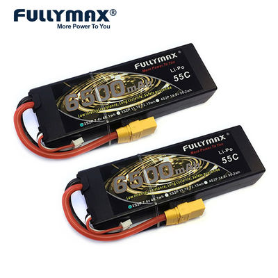 Batterie Lipo Fullymax 7.4v 2s 55C 6500mAh 10000mah 2s2p Batterie modèle RC Lipo