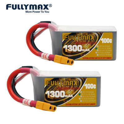 Batteries de Xt60 11.1v 3s 1300mah Lipo pour la batterie 3-Cell de l'hélicoptère 100c Li Ion Fullymax 3s 1300mah Lipo d'avions de Rc