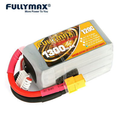 22.2V 6s 1300mah Lipo Rc Batterie 1300mah 120C Taux de décharge élevé Drone FPV Skylark M4-Fpv250