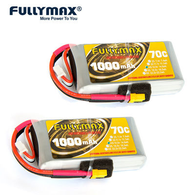 6s 1000mah Lipo Batterie 14.8V 70C FPV Racing Rc Voiture Batterie Rechargeable Drone