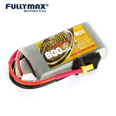 bourdon de la voiture de batterie de bateau de la batterie 80C Rc de 11.1V 3s 600mah Lipo FPV rechargeable