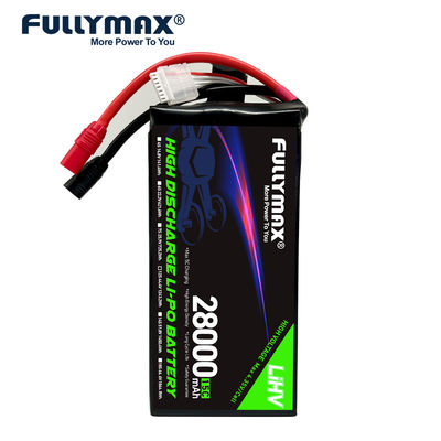 Batterie 28000mAh Lipo 12s pour drone 44.4V 15C LiHV chimie industrie AS150 XT150 prise