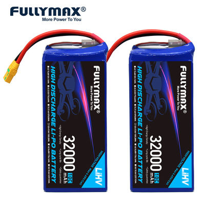 prise à haute tension du support de batterie de bourdon d'UAV d'avion de paquet de batterie de 12s Lipo 32000mAh 47.04V 10C XT90-S