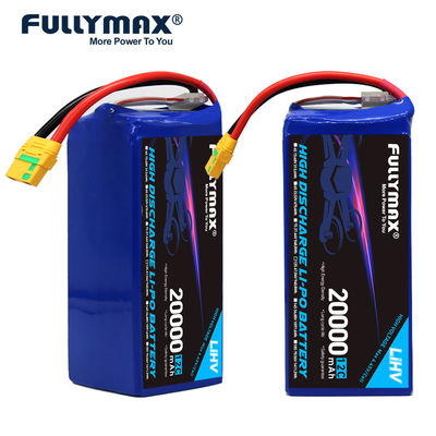 12 cellules 20000 mAh Lipo batterie densité d'énergie haute batterie au Lithium polymère pour drone 47.04 V 12C