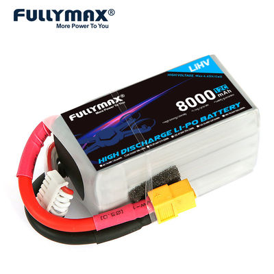 batterie 8000mah de polymère de lithium de décharge de cellules de la batterie 23.52V 12C 6 de 6s 8000mah Lipo haute