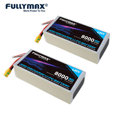 batterie commerciale de bourdon de batterie de moteur de bourdon d'UAV de cellules de la batterie 12C 23.52V 6 de 8000mah 6s Lipo