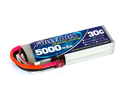 Paquet 30C 5000mAh 3S 11.1V de batterie de FULLYMAX LiPo avec le connecteur de doyens pour des voitures de RC, avions de RC, hélicoptères de RC