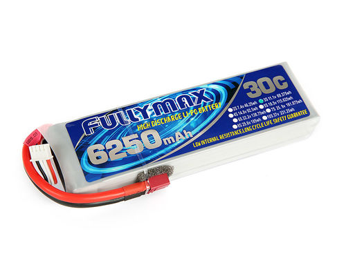 Batterie 30C 6250mAh 3S 11.1V de FULLYMAX RC Lipo avec le connecteur de doyens pour l'avion d'hélicoptère de camion de bateau de voiture de RC