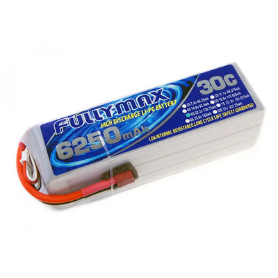 Paquet 30C 6250mAh 6S 22.2V de batterie de FULLYMAX LiPo avec le connecteur de doyens pour le camion Heli Airplane Aircraft de bateau de voiture de RC RC