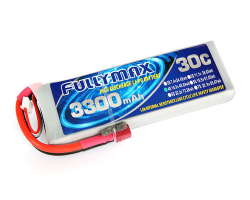 Paquet 30C 3300mAh 4S 14.8V de batterie de FULLYMAX LiPo avec la prise de T pour les avions RC Heli des voitures RC de RC