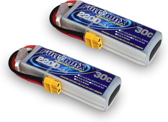 batterie molle de caisse de la batterie 2200mAh 11.1V 30C de 3S LiPo avec la prise XT60 pour l'avion de RC