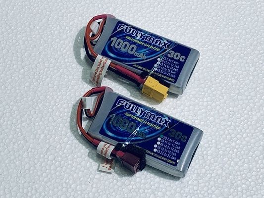 Paquet 30C 1000mAh 2S 7.4V de batterie de LiPo de prise de XT60 T pour le camion Heli Airplane de bateau de voiture de RC